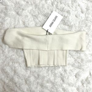 Anna Quan off-shoulder crop top